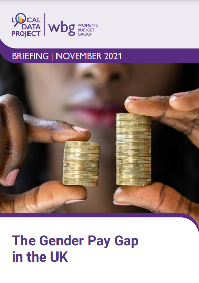 Image of the first page of the Gender pay gap briefing 