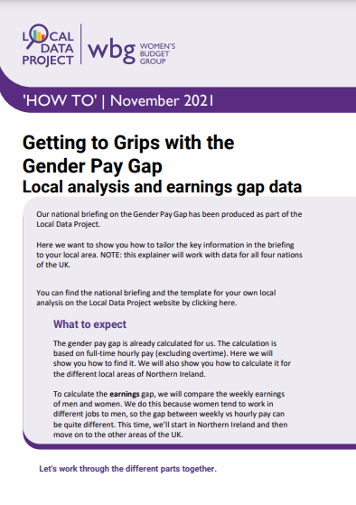 Image of first page of Getting to grips with Gender Pay Gap 